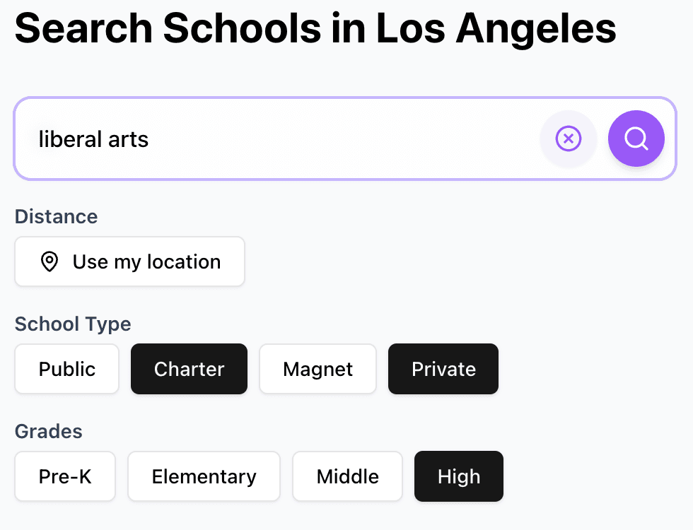 School Search AI